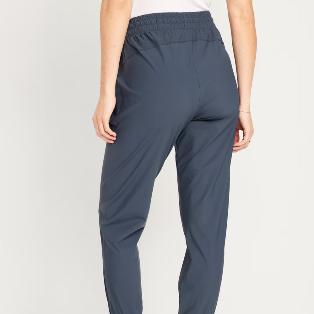 Slate Blue Joggers with Relaxed Fit and Elastic Waistband